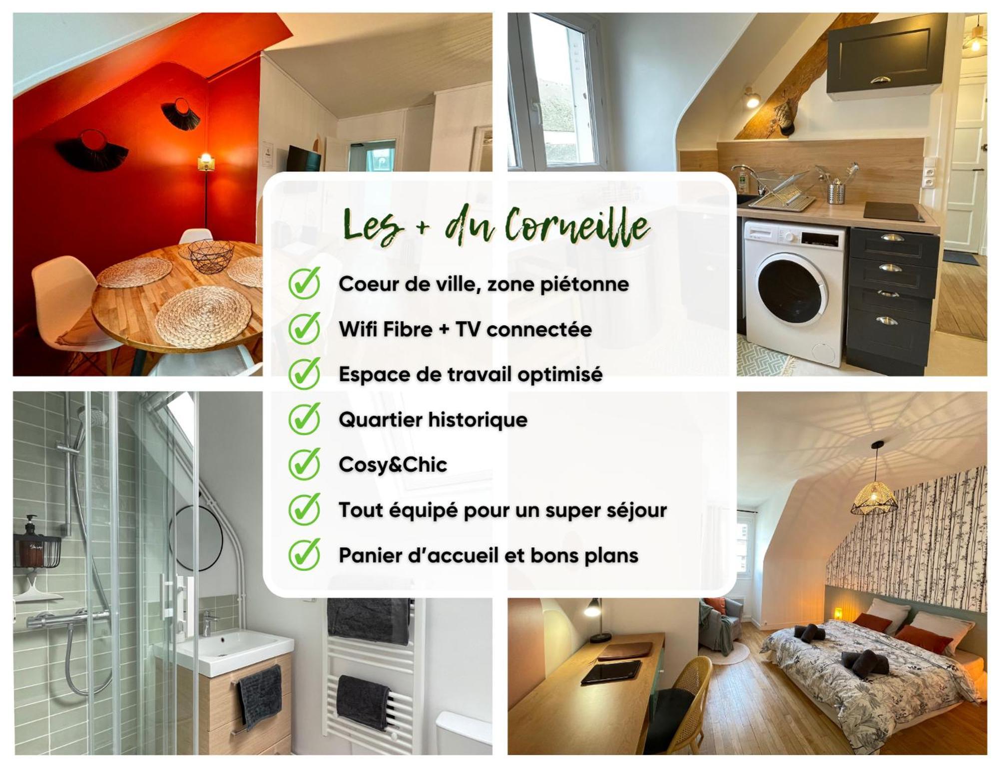 Le Corneille - Ideal Pros & Couples - Centre Historique - Chateau 5Min - Gare 10Min - Au Calme - Fibre Compiègne Exteriör bild