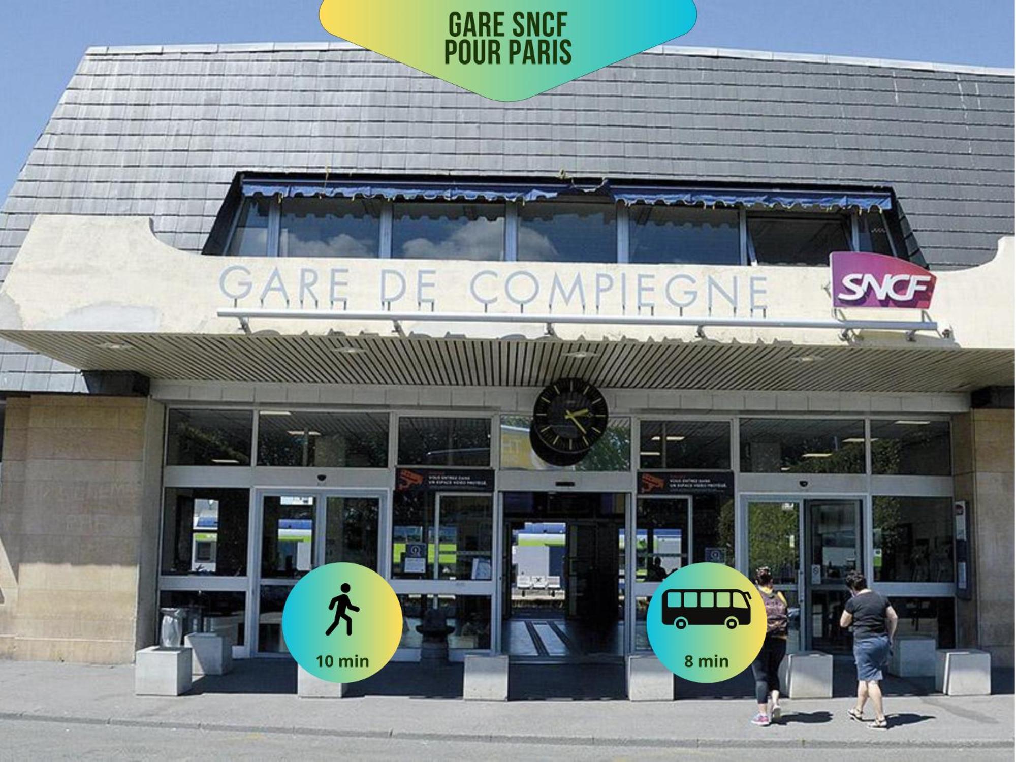 Le Corneille - Ideal Pros & Couples - Centre Historique - Chateau 5Min - Gare 10Min - Au Calme - Fibre Compiègne Exteriör bild